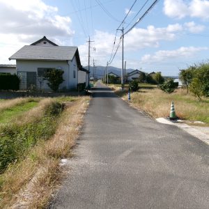 北側接道市道(外観)