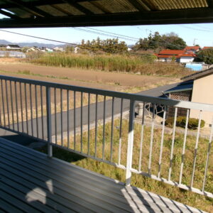 2階洋室から出た後付けベランダ